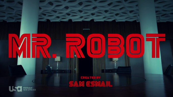 Mr. Robot intertitle. Copyright 2015 USA Network. Used under Fair Use.