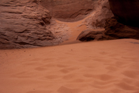 It should be obvious where Sand Dune Arch got its name